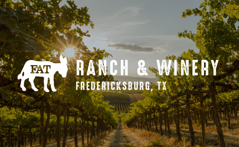 fat ass ranch and winery logo in fredericksburg, texas